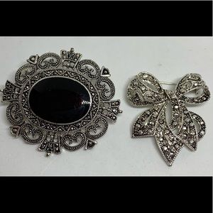 Marcasite brooches